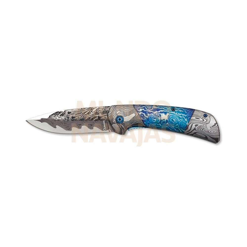 Navaja Albainox acero 3d damasco. h: 8.5