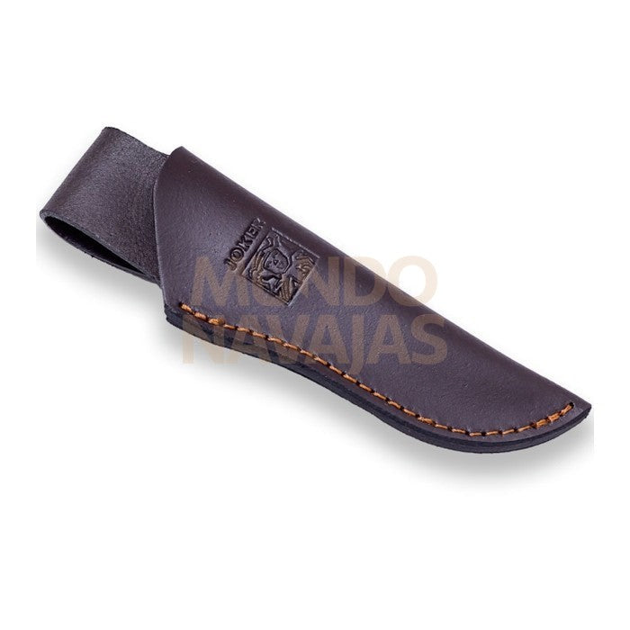 Cuchillo bushcraft Joker Arrui 10 cm de hoja inox 420 y cachas madera de olivo