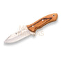 Cuchillo desollador Joker Venado,cachas madera de olivo, hoja inox de 11 cm.funda de...