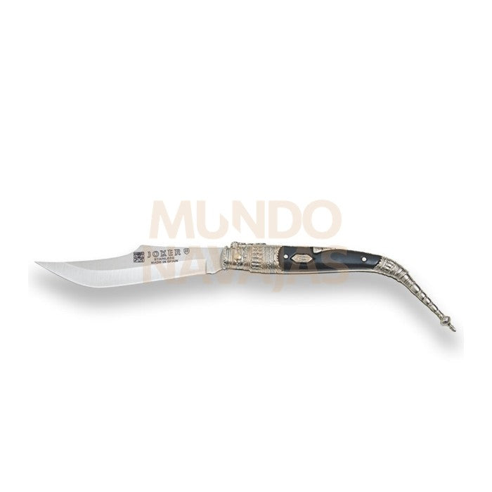 Navaja clasica con puño zamak decorado y hoja 10 cm