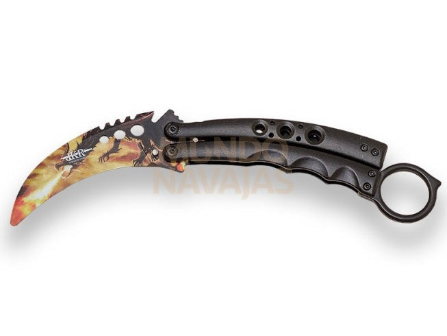 JKR782 abanico karambit de entrenamiento sin filo