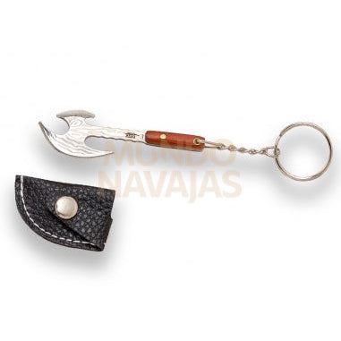 Llavero JKR821 hacha vikinga mango madera