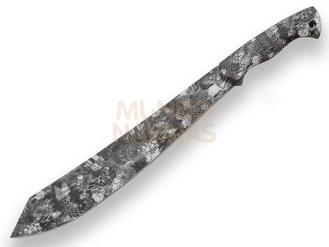 Machete camuflaje JKR con mango de goma y hoja de 36,5 cm