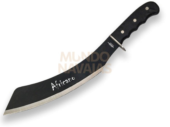 Machete con puño de goma y hoja de 35 cm.