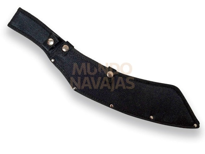 Machete con puño de goma y hoja de 35 cm.