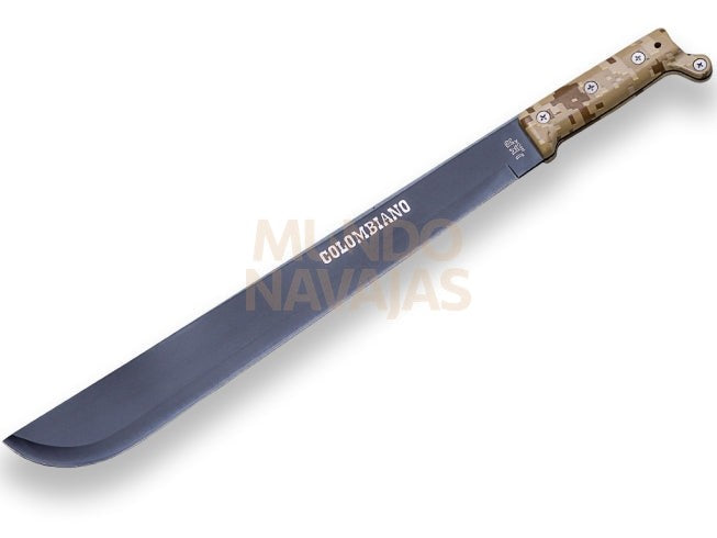 Machete JKR colombiano mango de goma y ABS hoja de 41,5 cm acero inox