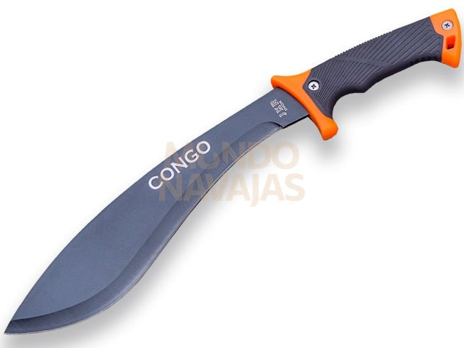 Machete JKR congo mango de goma y ABS hoja de 30,5 cm acero inox