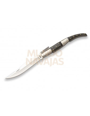 Navaja arabe puño madera negra hoja 13,5 cm