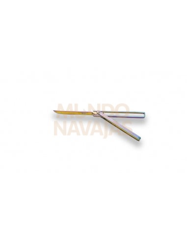 Navaja ciclón doble mango hoja 8,5 cm con funda