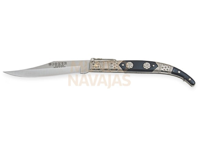Navaja clasica con puño zamak decorado y hoja 10 cm