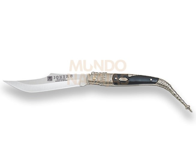 Navaja clasica con puño zamak decorado y hoja 10 cm