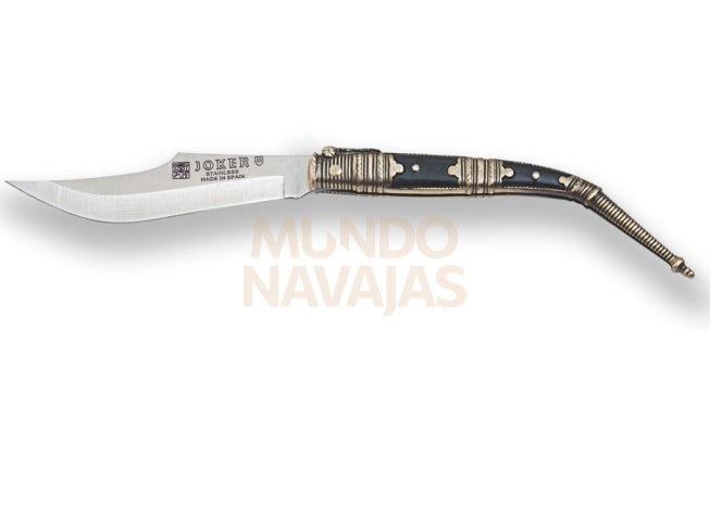 Navaja clasica con puño zamak decorado y hoja 10cm