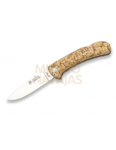 Navaja cocker cub puño abedul rizado hoja 7,5 cm