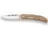 Navaja de bolsillo con cachas en madera de olivo bloqueo y hoja de 6.5 cm
