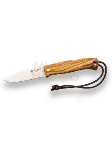 Navaja de bushcraft Joker Artica mango de olivo filo plano