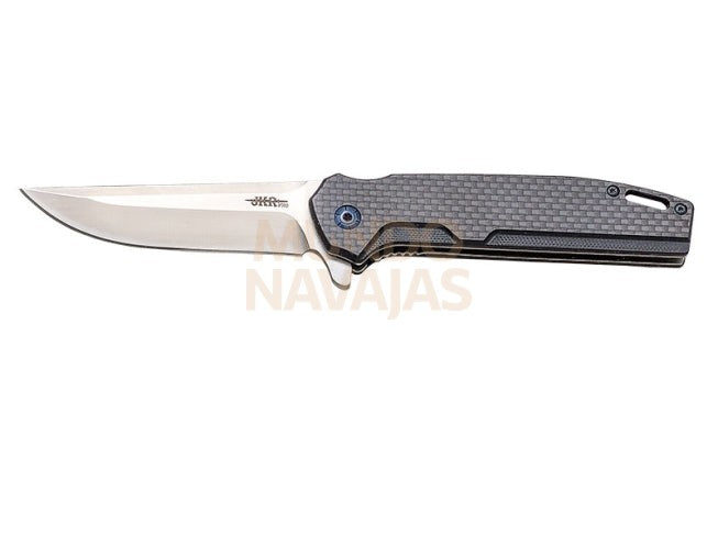 Navaja deportiva JKR pro 10.002, mango en fibra de carbono y G10.