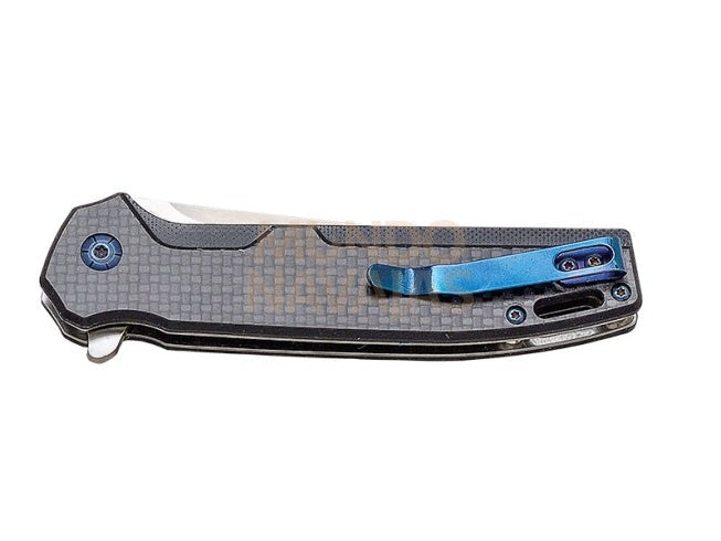 Navaja deportiva JKR pro 10.002, mango en fibra de carbono y G10.