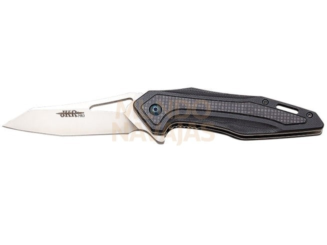Navaja deportiva JKR pro 10.010, mango en fibra de carbono y G10