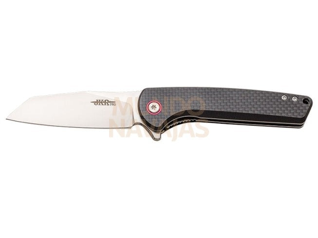 Navaja deportiva JKR pro 10.014 mango fibra de carbono y G10
