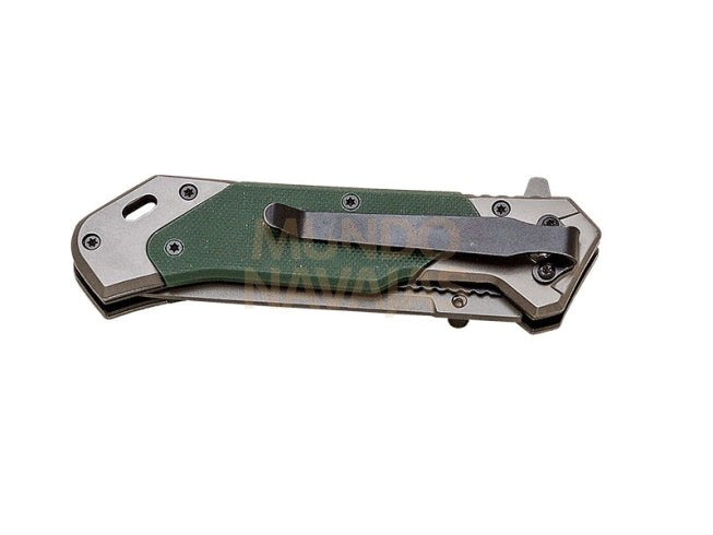 Navaja deportiva JKR pro 10.017 con recubrimiento de titanio mango G10