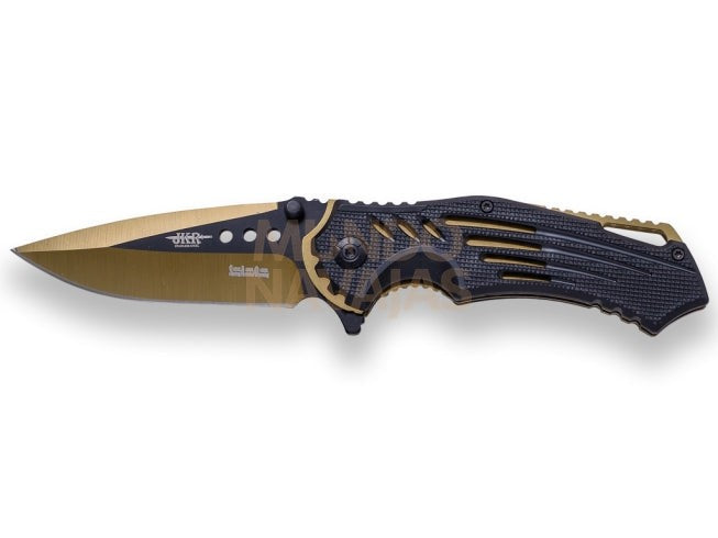 Navaja deportiva JKR560, hoja 8,5 cm y mango de plástico. con clip.