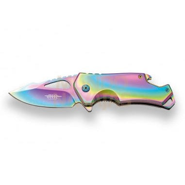Navaja deportiva JKR835 mango acero inox hoja 7 cm