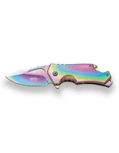 Navaja deportiva JKR835 mango acero inox hoja 7 cm