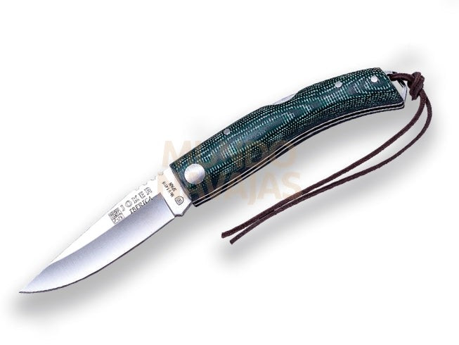Navaja deportiva Joker Ibérica cachas de micarta largo de hoja de 7,5 cm.