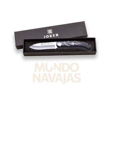 Navaja deportiva Joker Pachon, con cachas en asta de bufalo e incrustacion de mosaico...