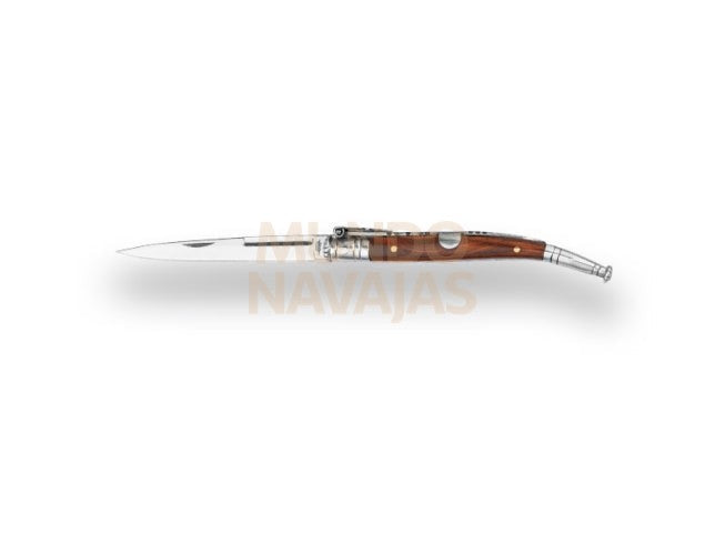 Navaja estilete puño madera hoja 7,9 cm