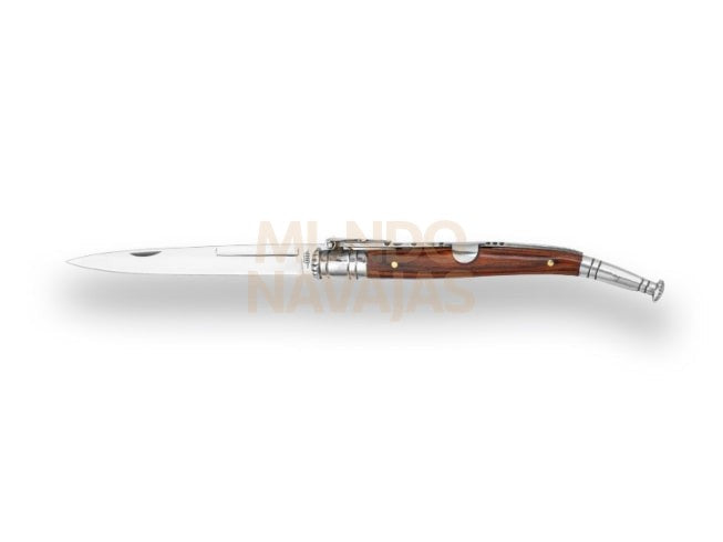 Navaja estilete puño madera hoja 9,8 cm
