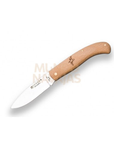 Navaja Joker De antaño mango de haya y hoja inox. de 8 cm.motivo becada.