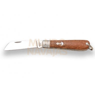 Navaja marinera JKR791 mango madera hoja 8 cm