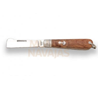 Navaja marinera JKR792 mango de madera hoja 7,5 cm