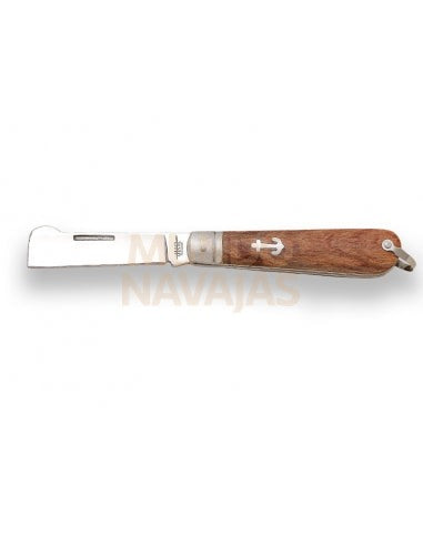 Navaja marinera JKR792 mango de madera hoja 7,5 cm