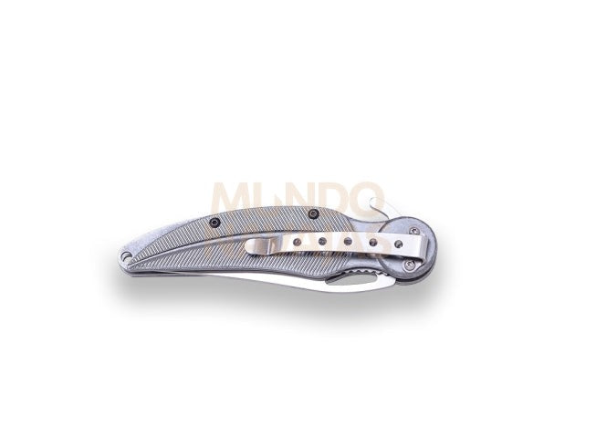 Navaja pluma con motivo indio, apertura asistida, hoja inox 8,5 cm y mango inox