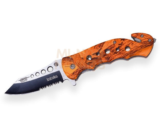 Navaja tactica JKR565, puño de aluminio/camuflaje