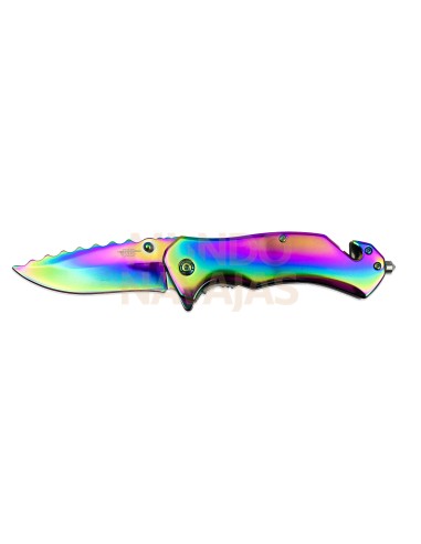 Navaja tactica rainbow hoja 8,5 cm